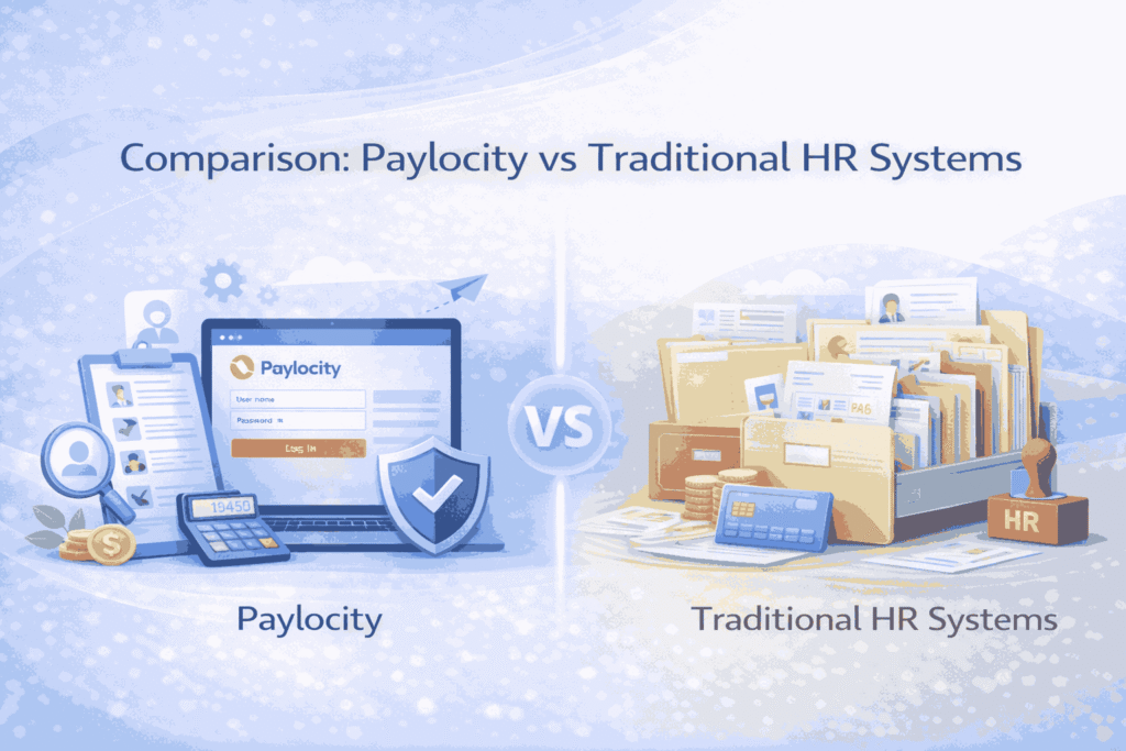 Comparison Paylocity vs Traditional HR Systems